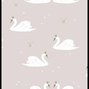 Swan and Crown Wallpaper